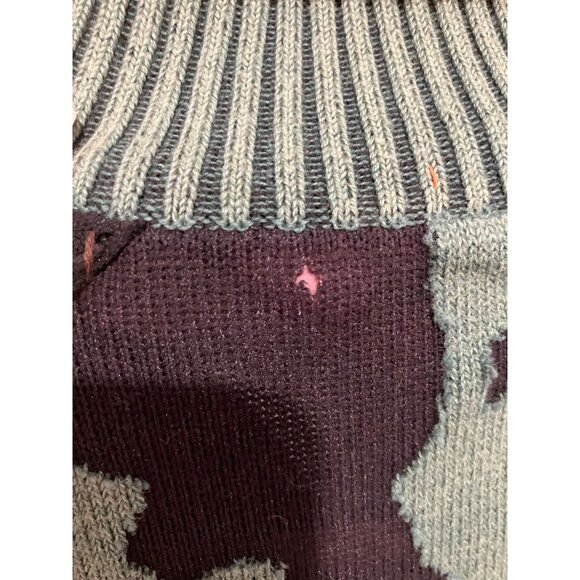 Women's Vintage Camo Mixed Media Full Zip Sweater, Camo, Medium - Picture 2 of 6